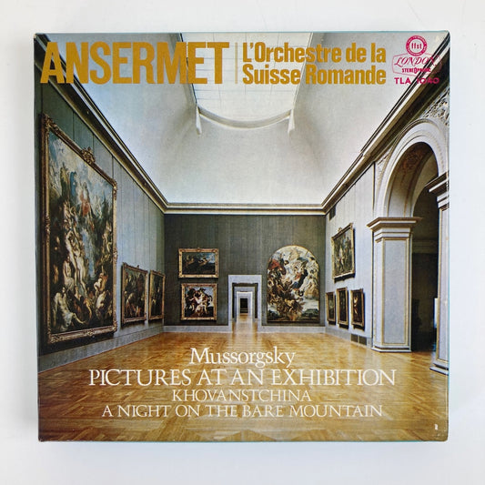 オープンリールテープ/ エスネスト・アンセルメ / ムソルグスキー:組曲「展覧会の絵」ラヴェル編他 / 日本盤 ライナー(うすシミ) 7号 19cm/s (7 1/2IPS) 4トラック LONDON