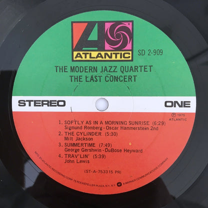 LP/ THE MODERN JAZZ QUARTET / THE LAST CONCERT / US盤 2枚組  ATLANTIC   SD2-909