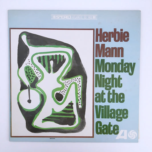 LP/ HERBIE MANN  / MONDAY NIGHT AT THE VILLAGE GATE / US盤 BROADWAY CS(底抜け、書込み)付き ATLANTIC SD1462