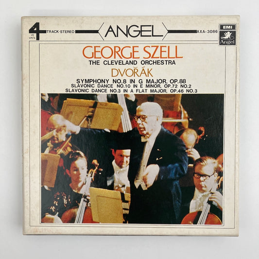 オープンリールテープ/  ジョージ・セル / ドヴォルザーク:交響曲第8番、スラヴ舞曲第3番、第10番 / 日本盤 ライナー(シミ) 7号 19cm/s (7 1/2IPS) 4トラック