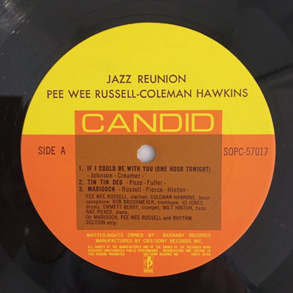 LP/ PEE WEE RUSSELL & COLEMAN HAWKINS / JAZZ REUNION / 国内盤  ライナー付き CANDID SOPC57017