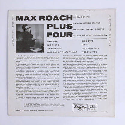 LP/ MAX ROACH / PLUS FOUR / US盤 赤ラベル EmArcy  MG36098