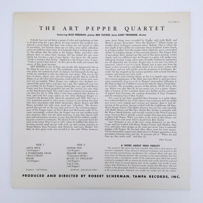 LP/ ART PEPPER / THE ART PEPPER QUARTET / 国内盤  ライナー付き TAMPA ULS-1861-V