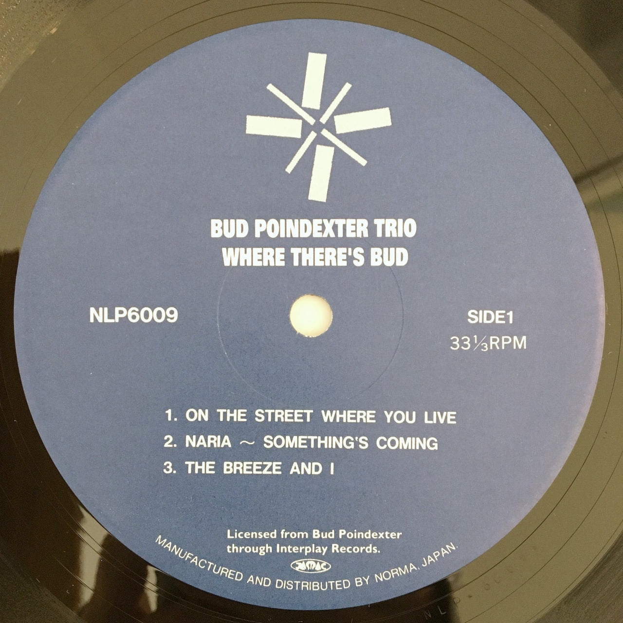 LP/ THE BUD POINDEXTER TRIO / WHERE THERE'S BUD / 国内盤 ライナー付き NORMA NLP6009