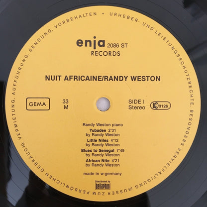 LP/ RANDY WESTON / NUIT AFRICAINE / ドイツ盤 コーティングJK ENJA enja2086