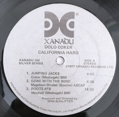 LP/ DOLO COKER / CALIFORNIA HARD / US盤 オリジナル 銀ラベル  XANADU XANADU142