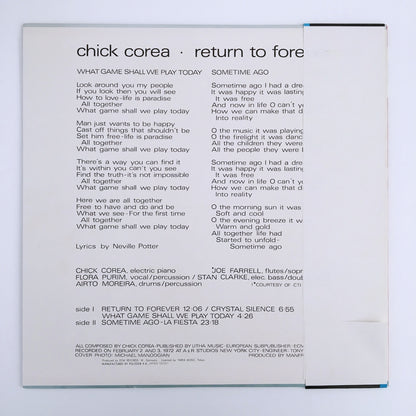 LP/ CHICK COREA / RETURN TO FOREVER / 国内盤 帯、ライナー付き  POLYDOR MP2273