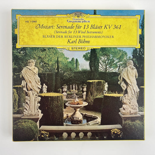 オープンリールテープ/ カール・ベーム / モーツァルト:セレナード第10番「13管楽器のためのセレナード」 / 日本盤 ライナー 7号 19cm/s (7 1/2IPS) 4トラック DGG