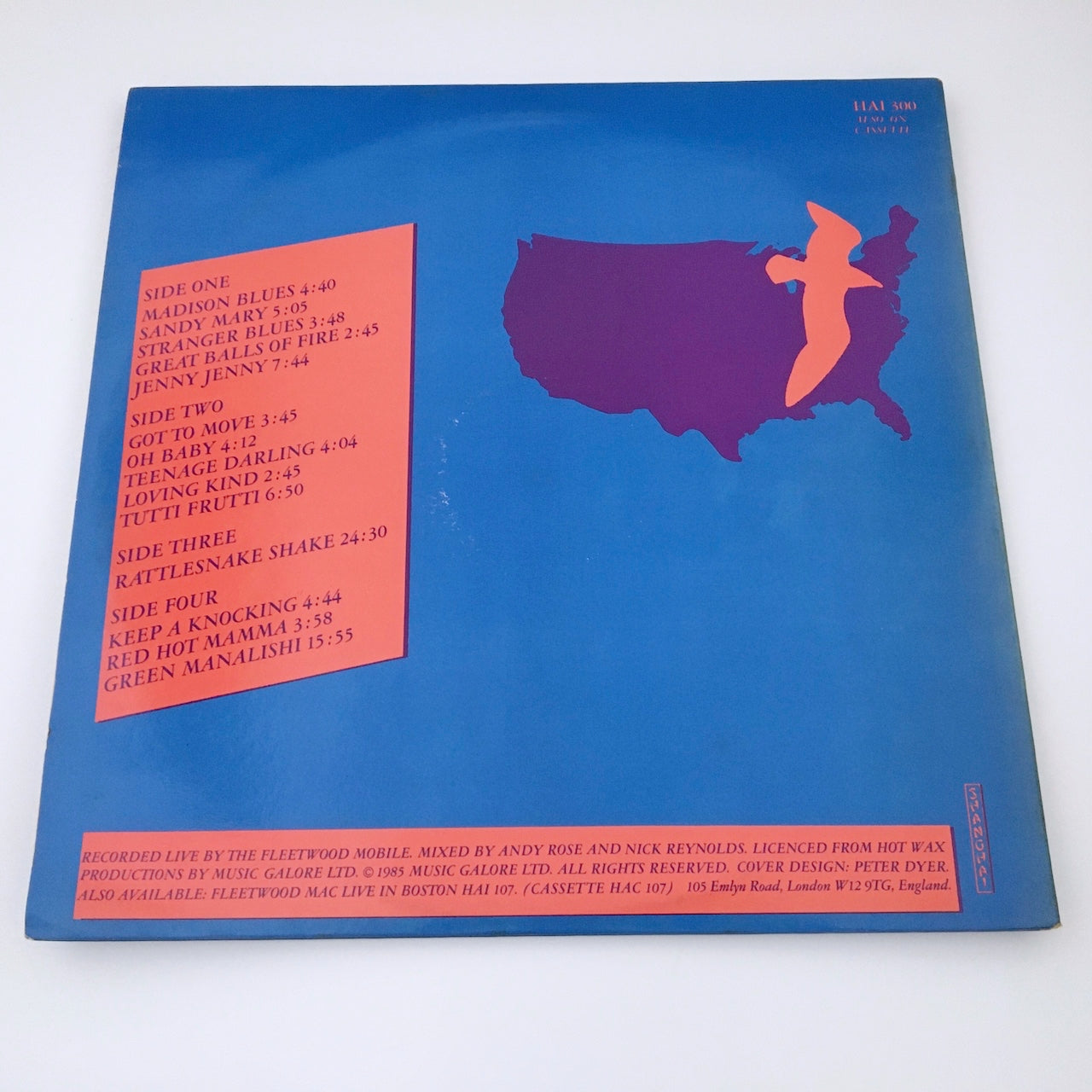 LP/ FLEETWOOD MAC / CERULEAN / UK盤 2枚組 CS付き SHANGHAI HAI300