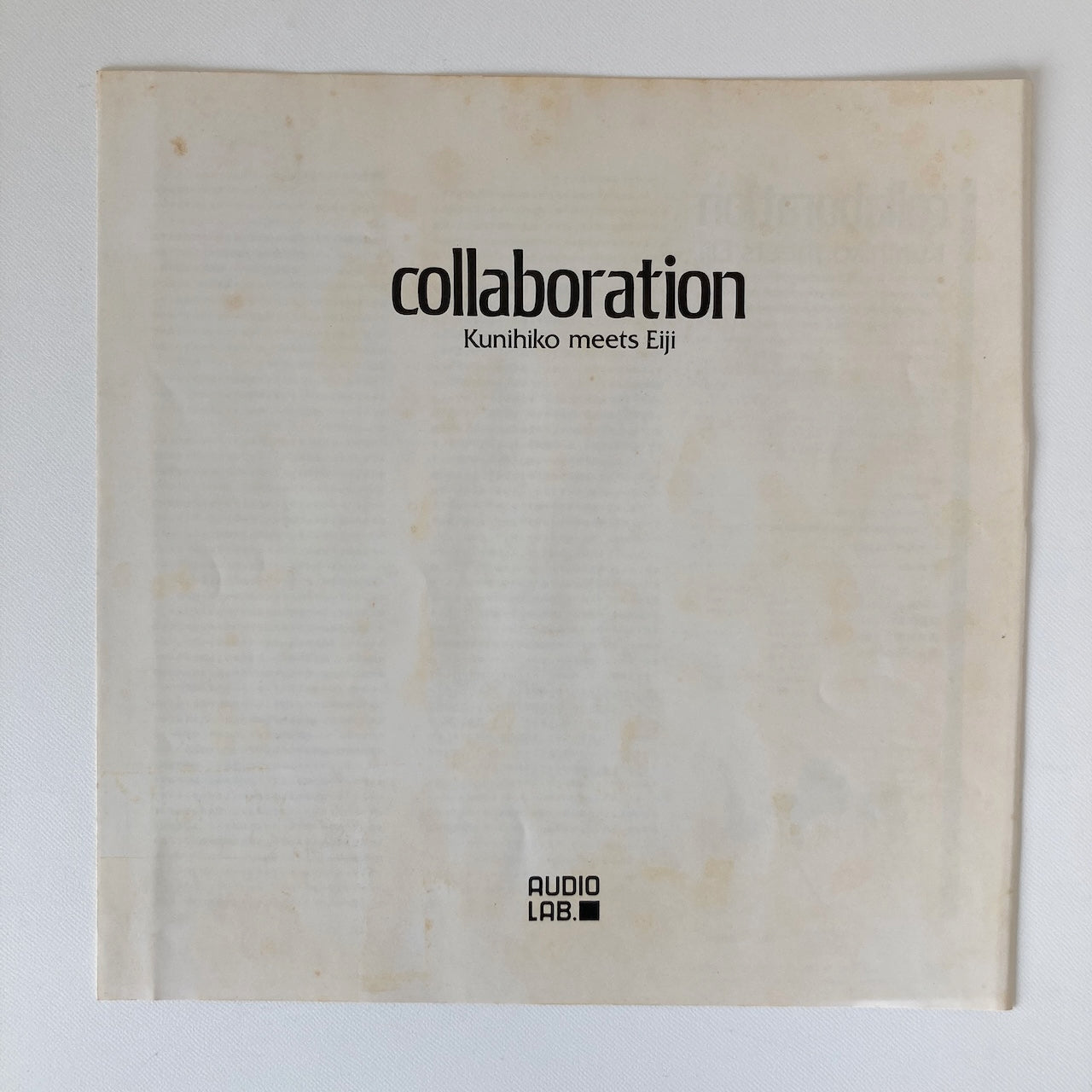 オープンリールテープ/ 菅野邦彦、北村英治 / COLLABORATION / 国内盤 10号 2トラック 38cm/s (16IPS) 帯・ライナー AUDIO LAB ALT-2