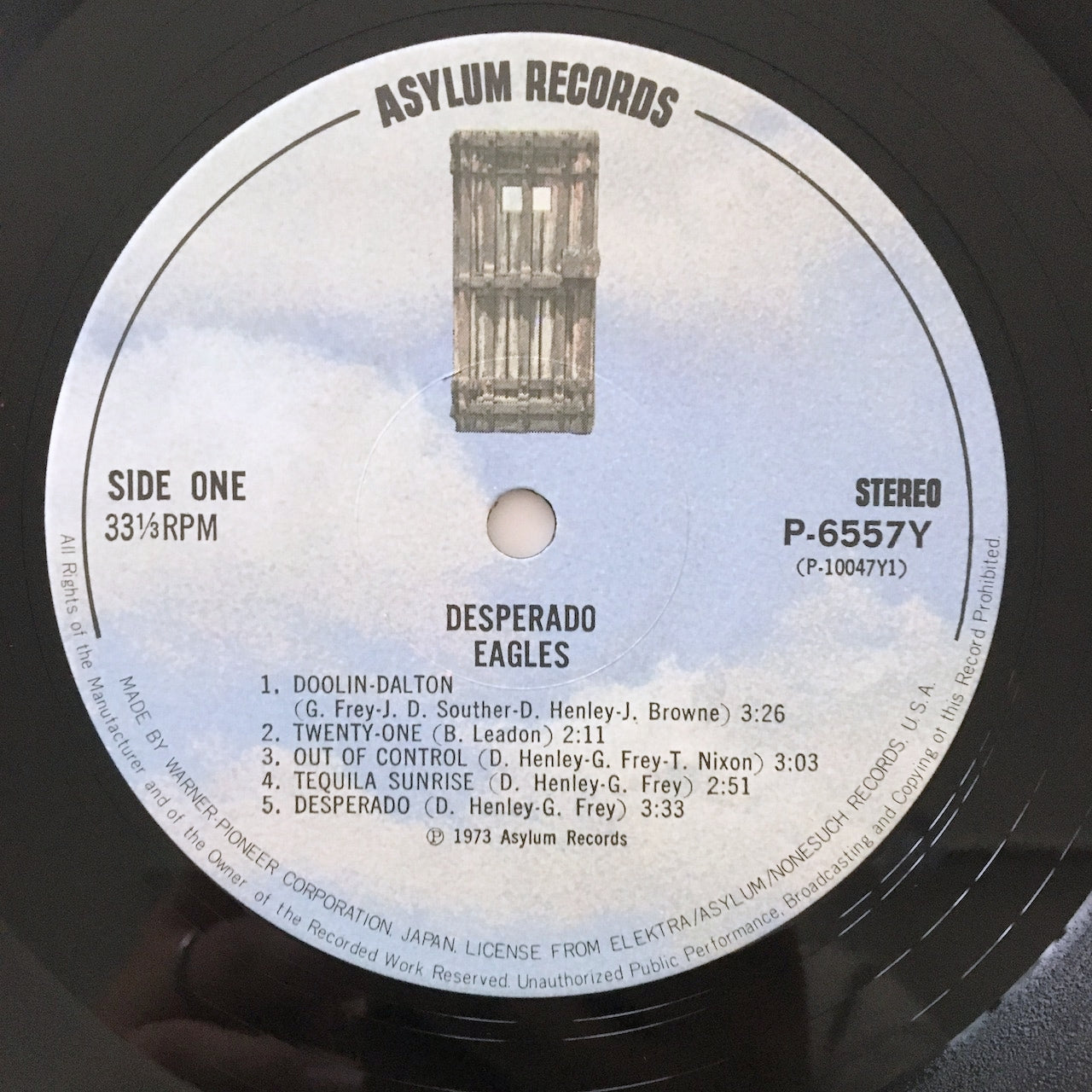 LP/ EAGLES / DESPERADO / 国内盤 ライナー  ASYLUM RECORDS P-6557Y