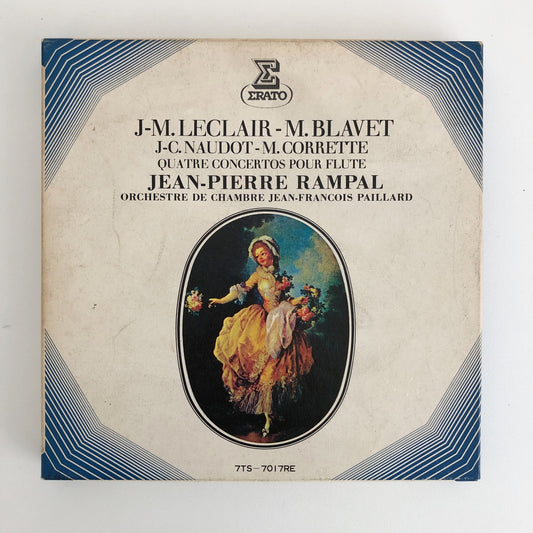 オープンリールテープ  ジャン=ピエール・ランパル / フランス古典音楽Ⅰ ランパル/フランス古典フルート協奏曲集 7号 19cm/s (7 1/2IPS) 4トラック 日本製 ライナー(シミ、穴)付