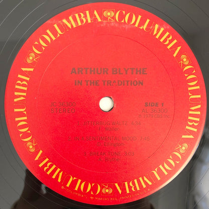 LP/ ARTHUR BLYTHE  / IN THE TRADITION  / US盤 COLUMBIA JC36300