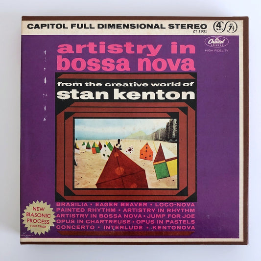 オープンリールテープ STAN KENTON / ARTISTRY IN BOSSA NOVA 7号 19cm/s (7 1/2IPS) 4トラック US製