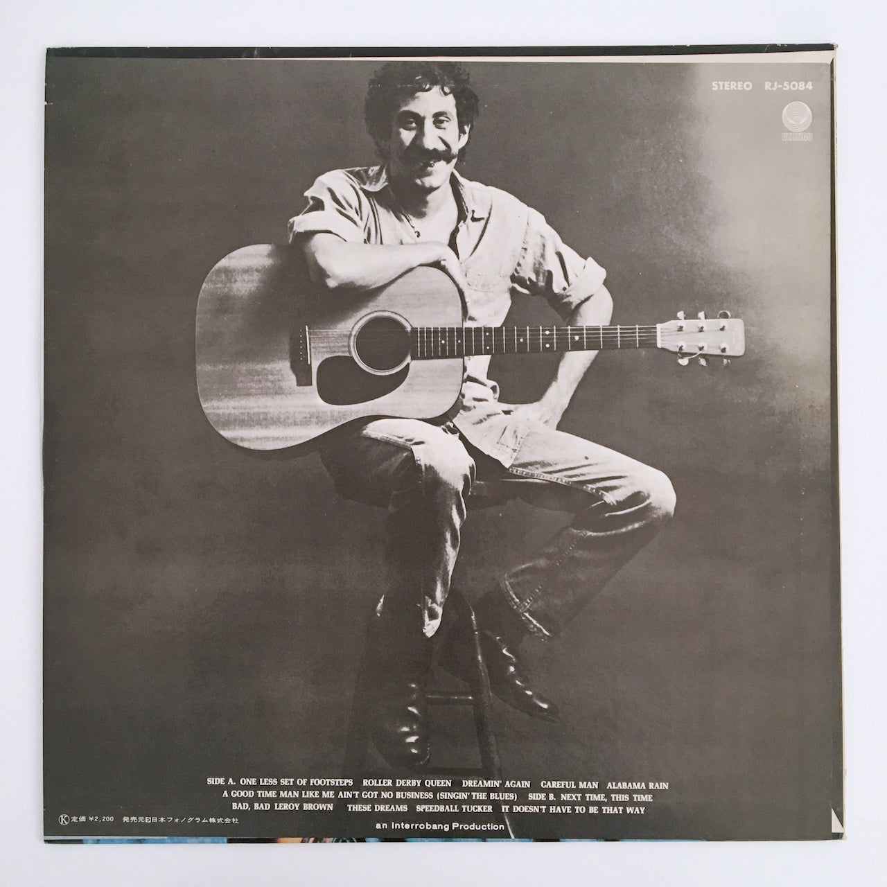 LP/ JIM CROCE / LIFE AND TIMES / 国内盤 ライナー  VERTIGO RJ-5084