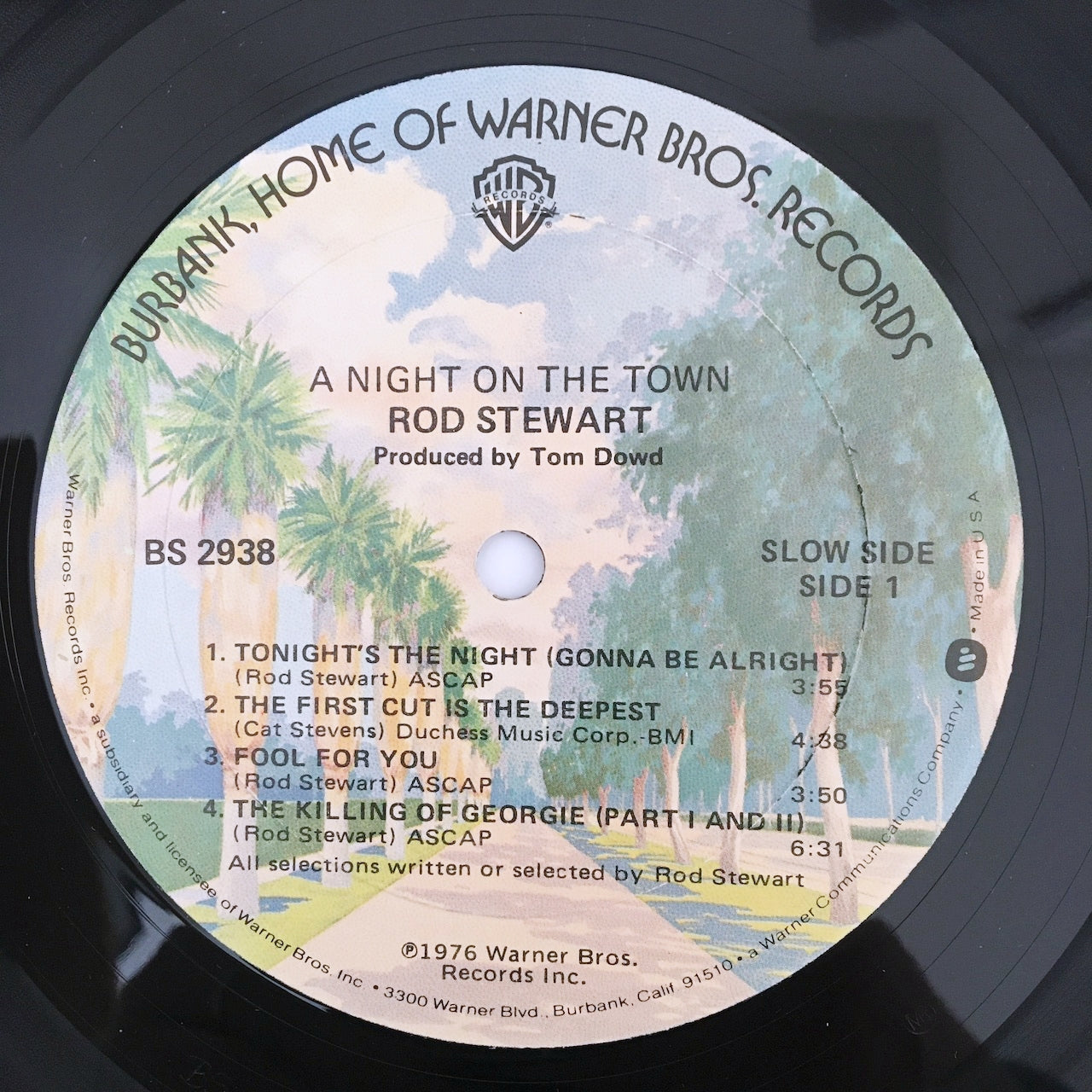 LP/ ROD STEWART / A NIGHT ON THE TOWN / US盤 インナー付き WARNER BROS.  BS2938