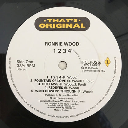 LP/ RONNIE WOOD / 1234 / GIMME SOME NECK / UK盤 2枚組 CASTLE COMMUNICATIONS  TFOLP025