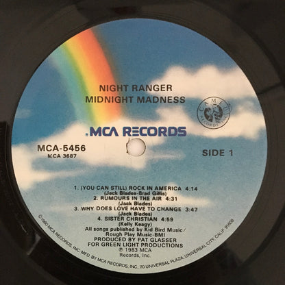 LP/ NIGHT RANGER / MIDNIGHT MADNESS / US オリジナル盤 MCA RECORDS  MCA5456