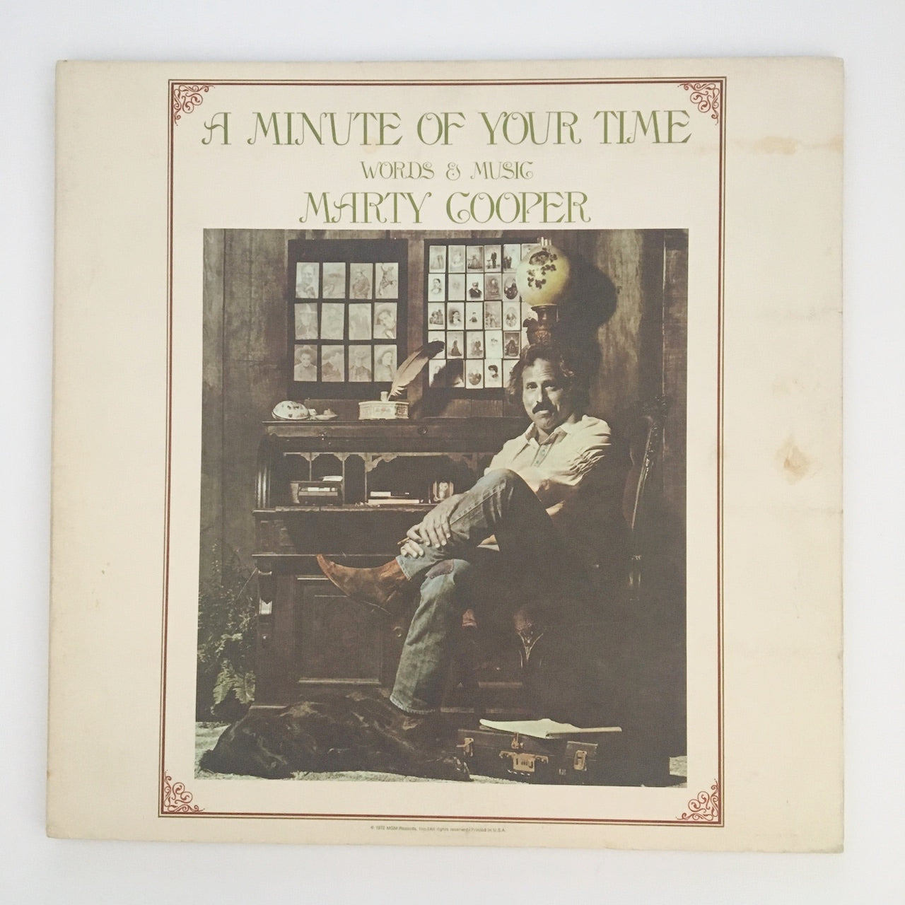 LP/ MARTY COOPER / A MINUTE OF YOUR TIME / US盤 USオリジナル BARNABY  BR-15004