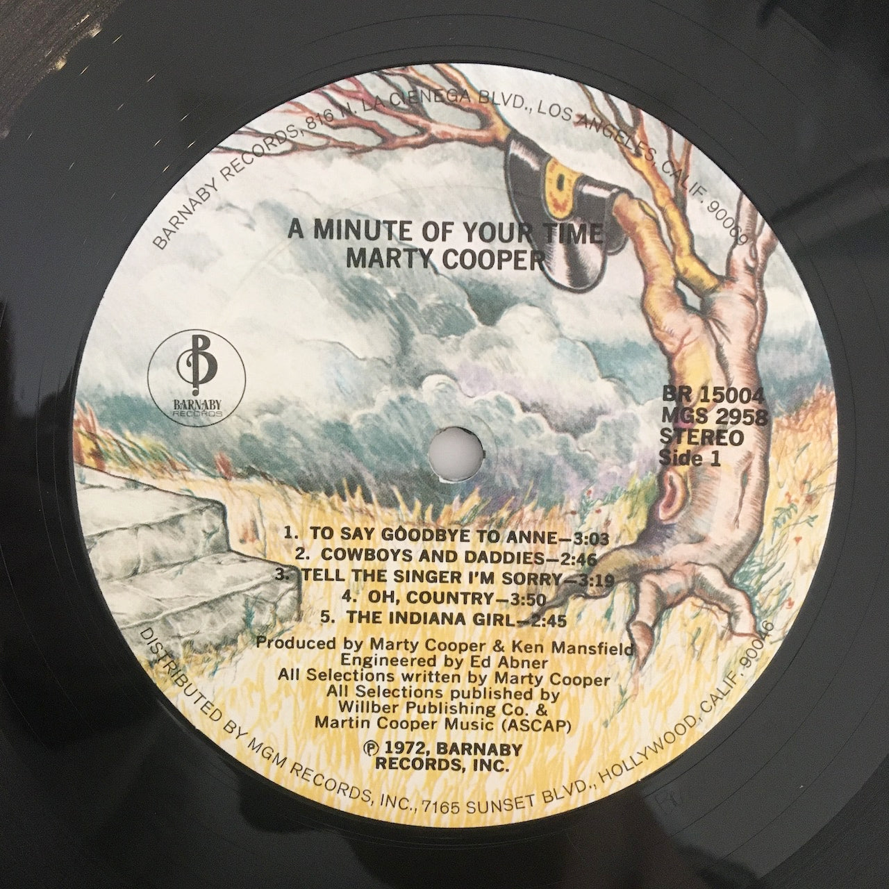 LP/ MARTY COOPER / A MINUTE OF YOUR TIME / US盤 USオリジナル BARNABY  BR-15004