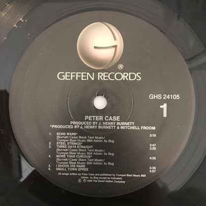 LP/ PETER CASE / PETER CASE / US盤 黒ラベル インナー付き GEFFEN RECORDS GHS24105