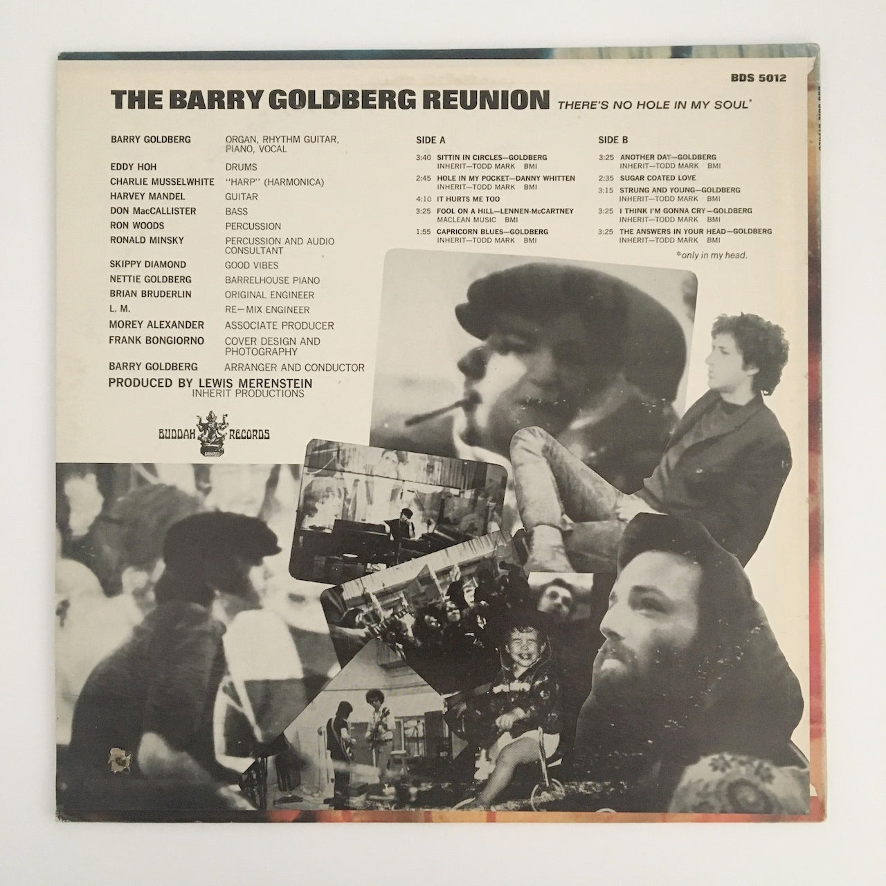 LP/ THE BARRY GOLDBERG REUNION / THERE'S NO HOLE IN MY SOUL / US盤 オリジナル STEREO BUDDAH BDS5012