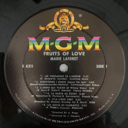 LP/ MARIE LAFORET / THE FRUITS OF LOVE / US盤 オリジナル MGM E-4311