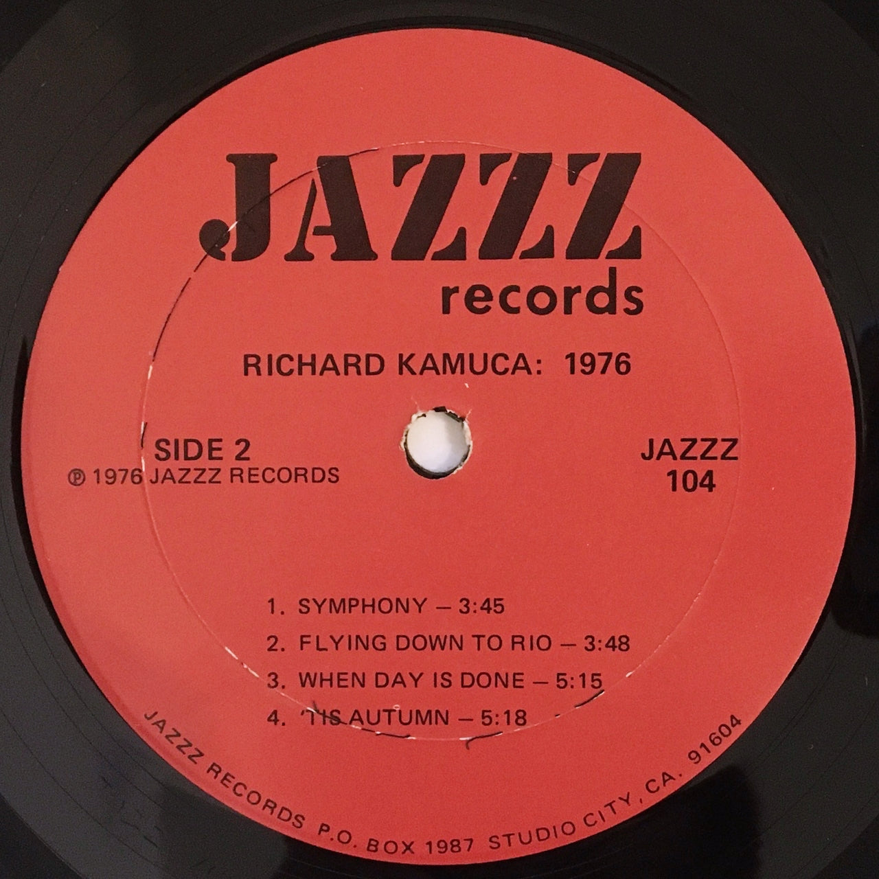 LP/ RICHARD KAMUCA / RICHARD KAMUKA QUARTET 1976 / US盤 ジャケット傷み JAZZ RECORDS JAZZ104