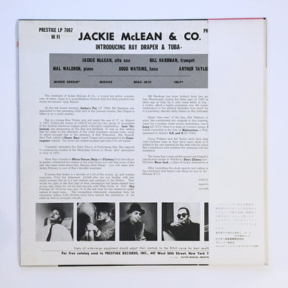 LP/ JACKIE McLEAN / JACKIE MCLEAN & CO. / 国内盤 元々ライナーなし PRESTIGE PJ-10-7087