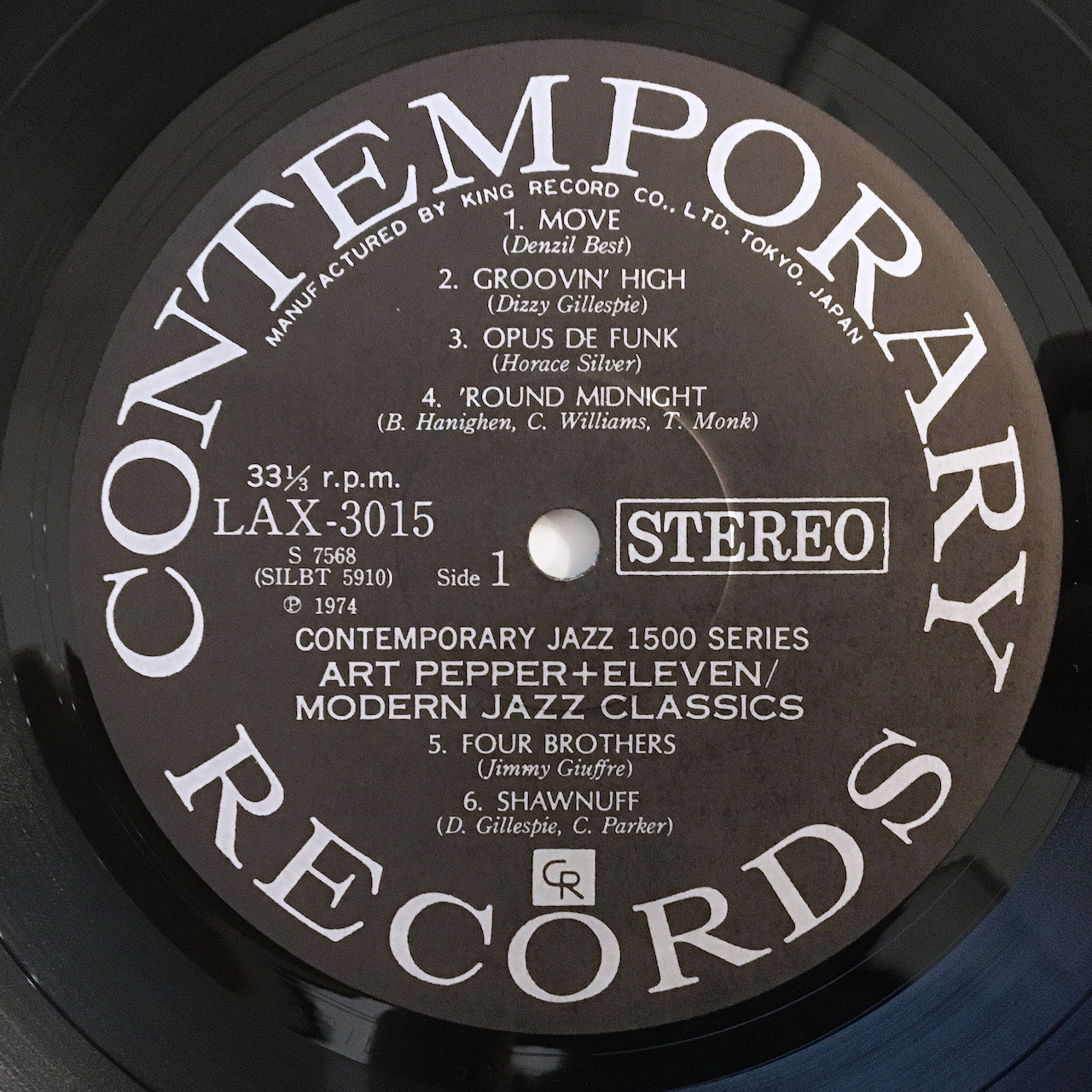 LP/ ART PEPPER / ART PEPPER + ELEVEN / 国内盤 ライナー (カットあり) CONTEMPORARY LAX3015