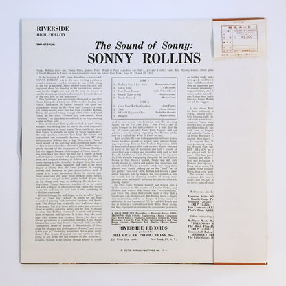 LP/ SONNY ROLLINS / THE SOUND OF SONNY / 国内盤 帯 (シミ) 、 ライナー  RIVERSIDE SMJ-6139(M)