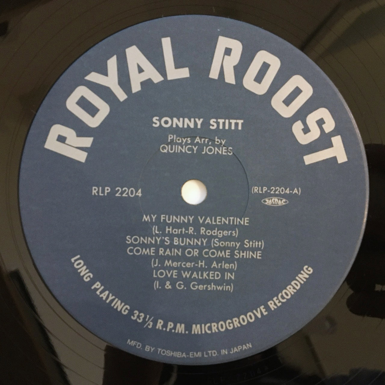 LP/ SONNY STITT / SONNY STITT PLAYS ARRANGEMENTS FROM THE PEN OF QUINCY JONES / 国内盤  帯・ライナー付き ROYAL ROOST SGD72