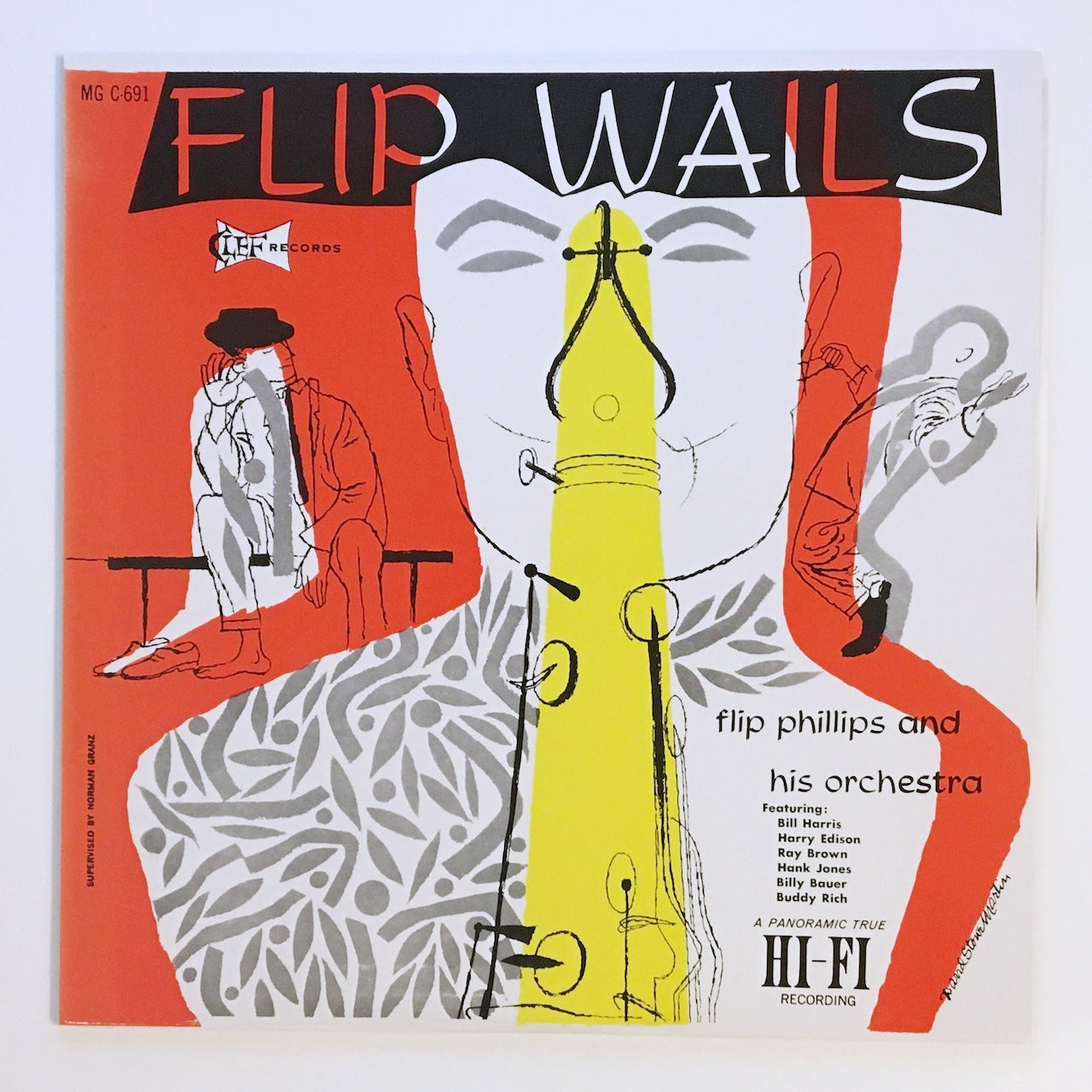 LP/ FLIP PHILLIPS AND HIS ORCHESTRA / PHILIPS WALIS / 国内盤  ライナー付き CLEF RECORDS POJJ1556