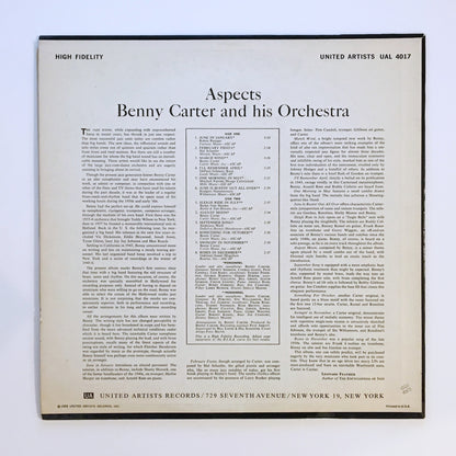 LP/ BENNY CARTER / ASPECTS / US盤 USオリジナル UNITED ARTISTS UAL4017