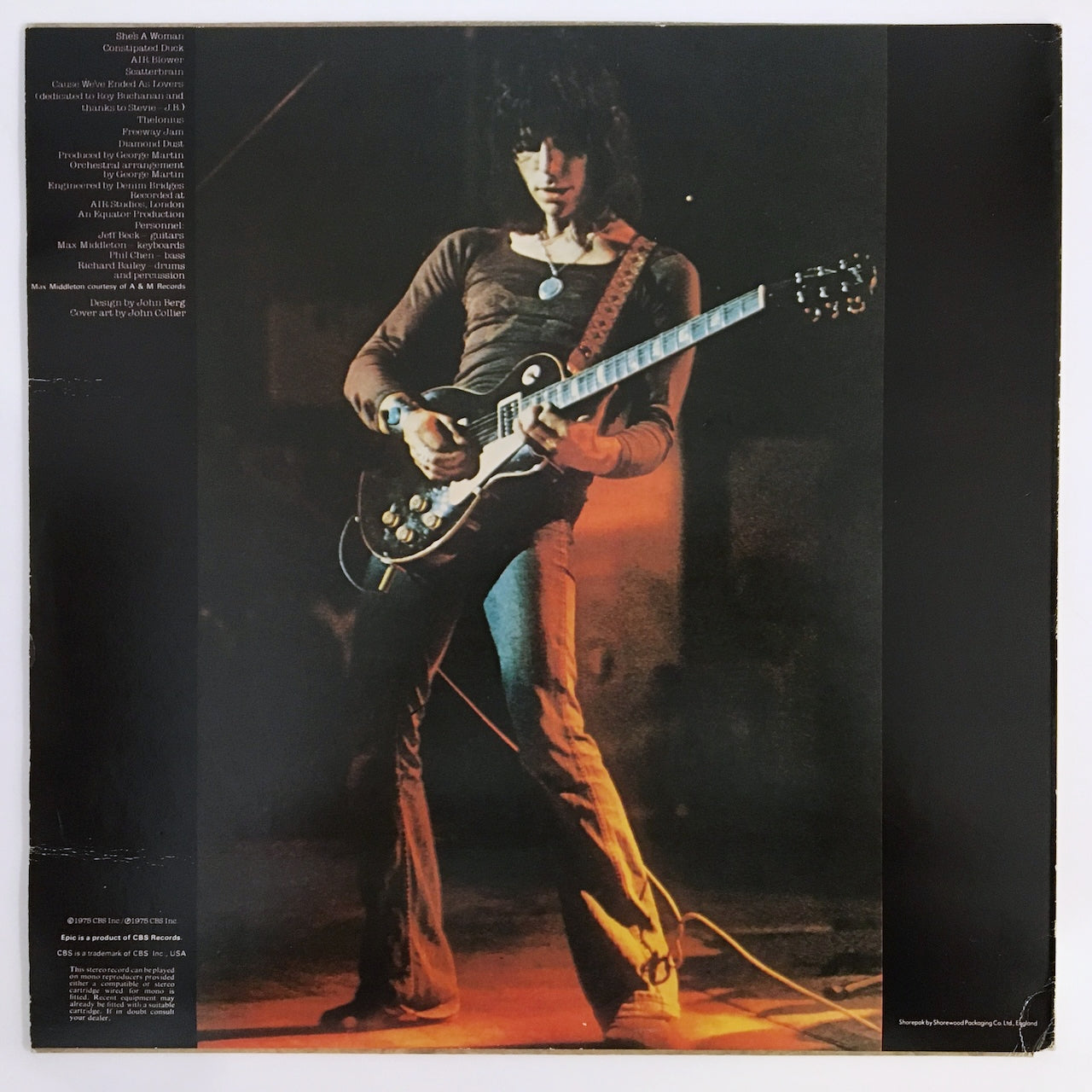 LP/ JEFF BECK / BLOW BY BLOW / UK盤 オレンジラベル EPIC SEPC69117