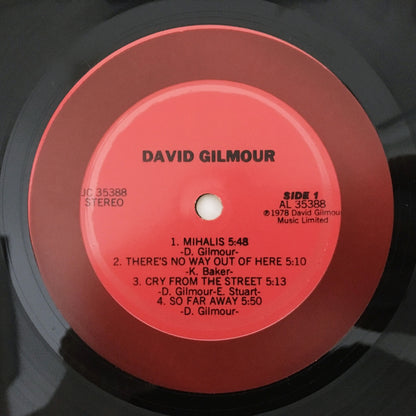 LP/ DAVID GILMOUR / DAVID GILMOUR / US盤 COLUMBIA JC35388