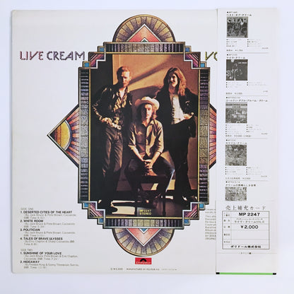 LP/ CREAM / LIVE CREAM VOLUME II / 国内盤 帯・ライナー付き POLYDOR MP2247