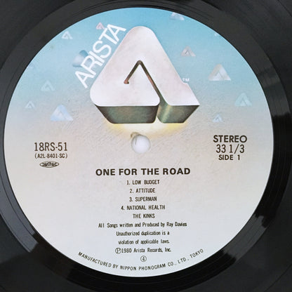 LP/ THE KINKS / ONE FOR THE ROAD / 国内盤 2枚組 ライナー(うすシミ)付き ARISTA 18RS-50/51