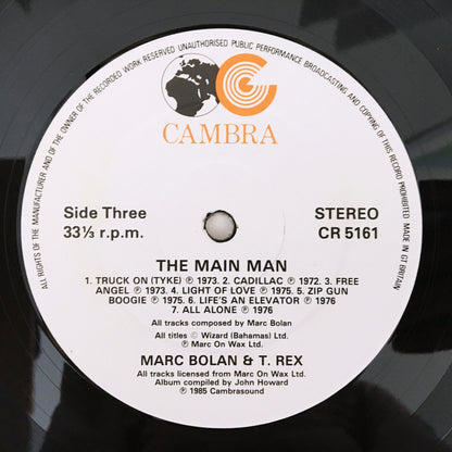 LP/ MARC BOLAN & T. REX. / THE MAIN MAN / UK盤 EP付きです! CAMBRA CR5161