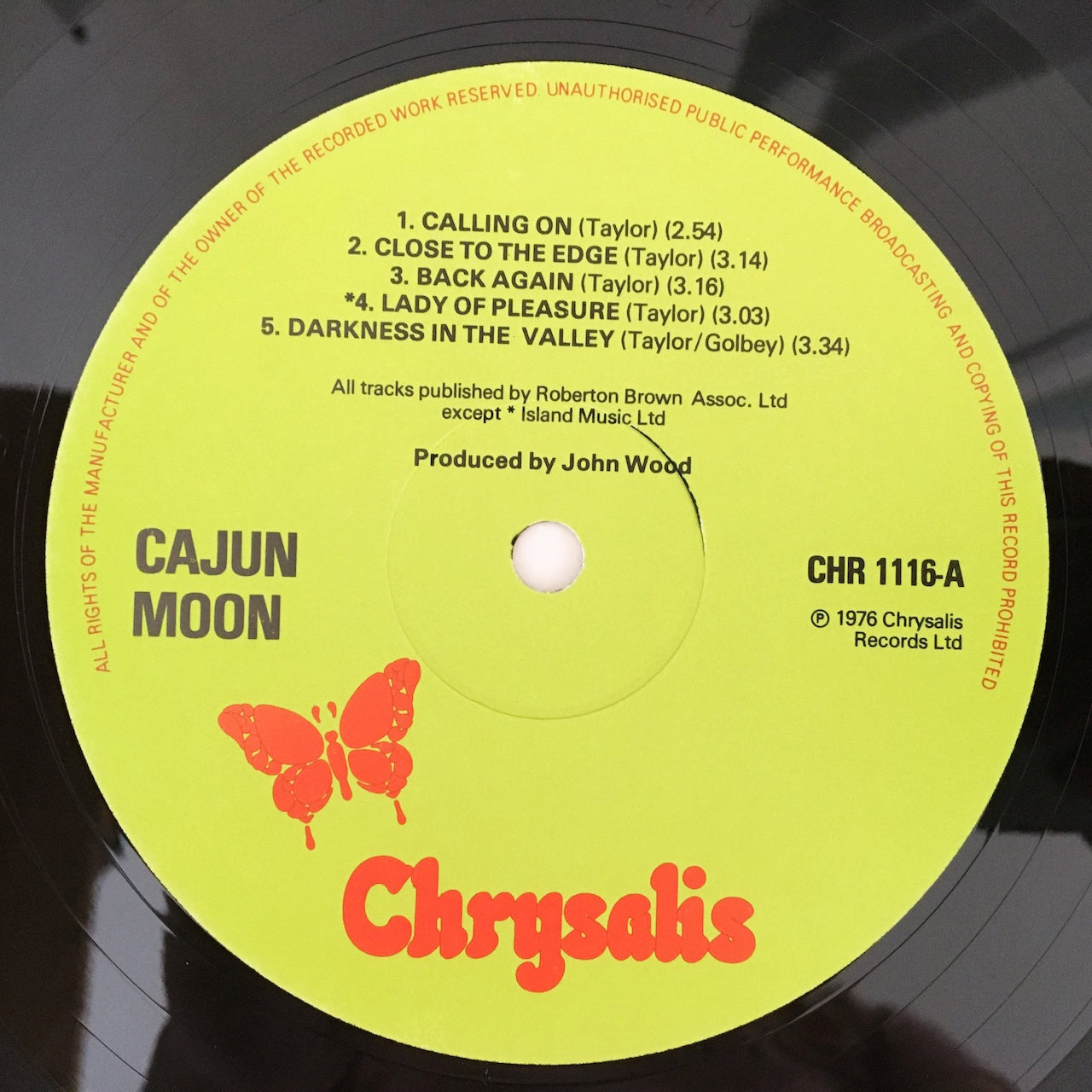 LP/ CAJUN MOON / CAJUN MOON / UK.オリジナル盤 CHRYSALIS CHR1116