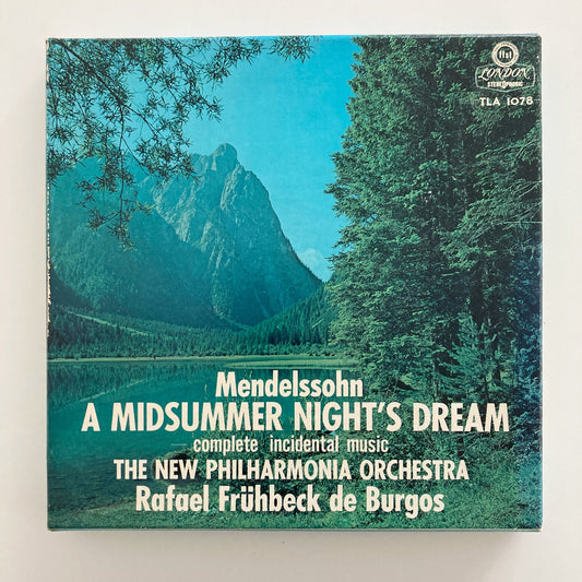 オープンリールテープ / ブルゴス / メンデルスゾーン:「真夏の夜の夢」の付帯音楽 全曲 / 国内盤 ライナー 7号 19cm/s (7 1/2IPS) 4トラック  LONDON TLA1078