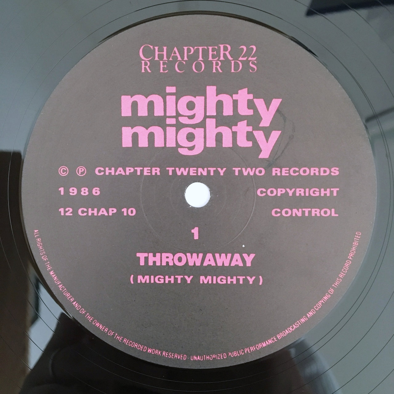 LP/ MIGHTY MIGHTY / THROWAWAY / UK盤 オリジナル 45回転 INDIE ROCK CHAPTER 22 12CHAP10