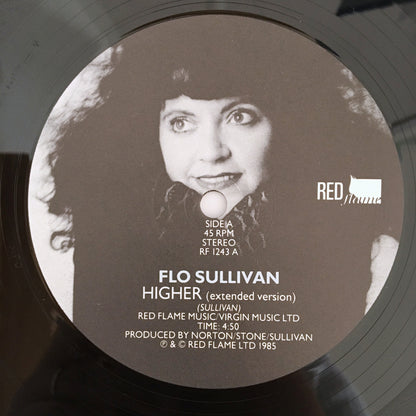 LP/ FLO SULLIVAN / HIGHER / UK盤 オリジナル 45回転　SYNTH-POP RED FLAME RF1243