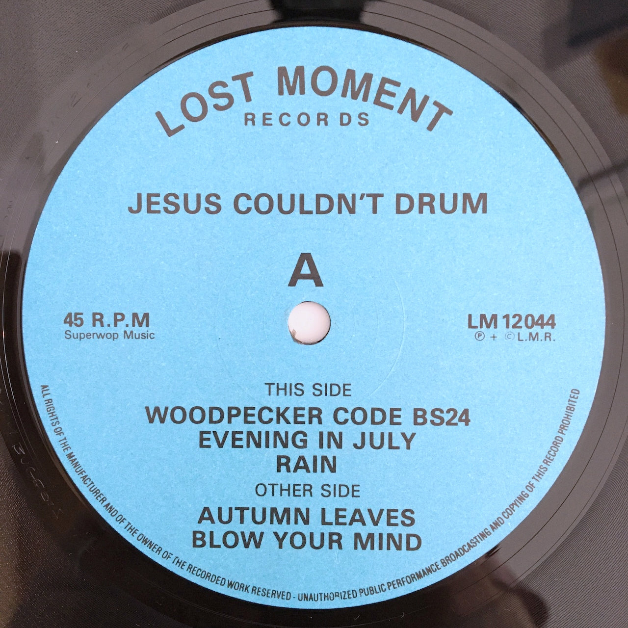 LP/ JESUS COULDN'T DRUM / AUTUMN LEAVES EP / UK盤 オリジナル 45回転 NEW WAVE LOST MOMENT LM12044