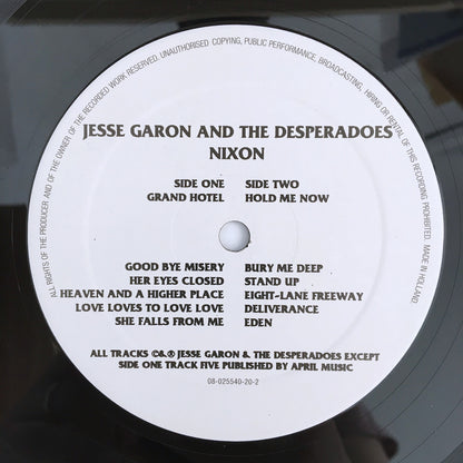 LP/ JESSE GARON & THE DESPERADOES / NIXON / US盤 オリジナル インナー INDIE ROCK AVALANCHE ONLYLP001