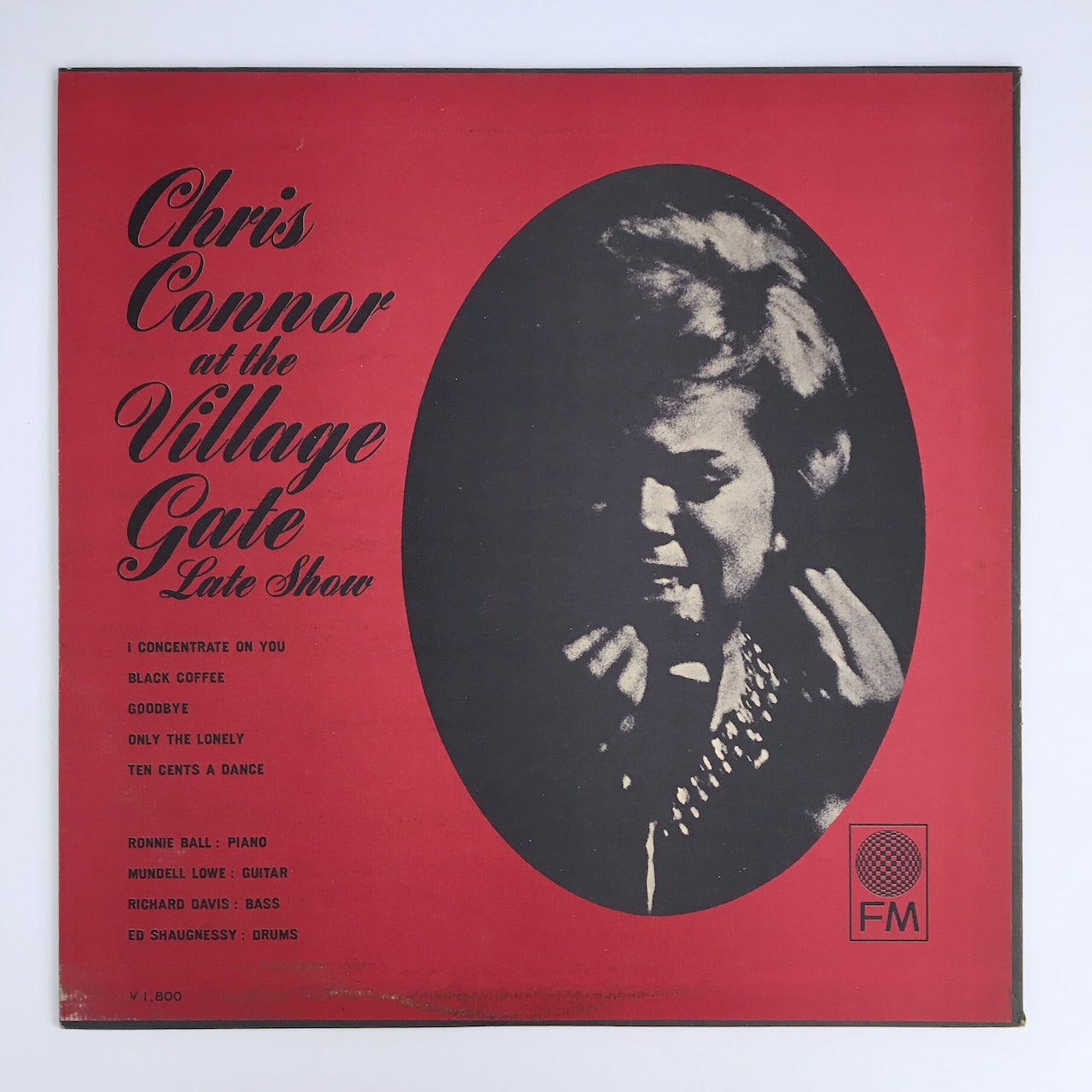 LP/ CHRIS CONNOR / AT THE VILLAGE GATE / 国内盤  ライナー付き ROULETTE SL5111RO