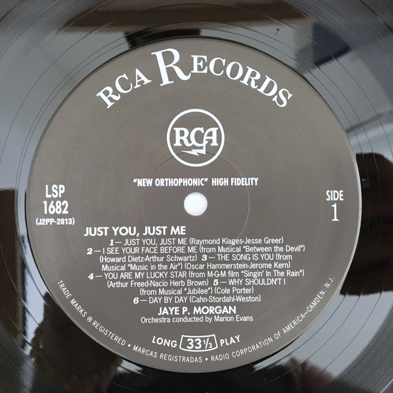 LP/ JAYE P. MORGAN / JUST YOU, JUST ME / 国内盤 ライナー・インナー　VOCAL RCA BVJJ-2910