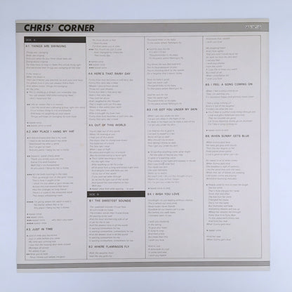 LP/ CHRIS CONNOR / CHRIS' CORNER / 国内盤 ライナー(うすシミ) VOCAL PROGRESSIVE ULS-1671-G