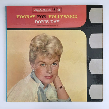 LP/ DORIS DAY / HOORAY FOR HOLLYWOOD / US盤 USオリジナル 2枚組 プロモ　白ラベル 6EYES 深溝  COLUMBIA C2L-5 40724