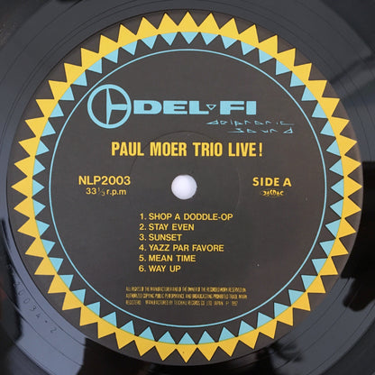 LP/ PAUL MOER / PAUL MOER TRIO LIVE / 国内盤  帯・ライナー付き DEL-FI  NLP2003